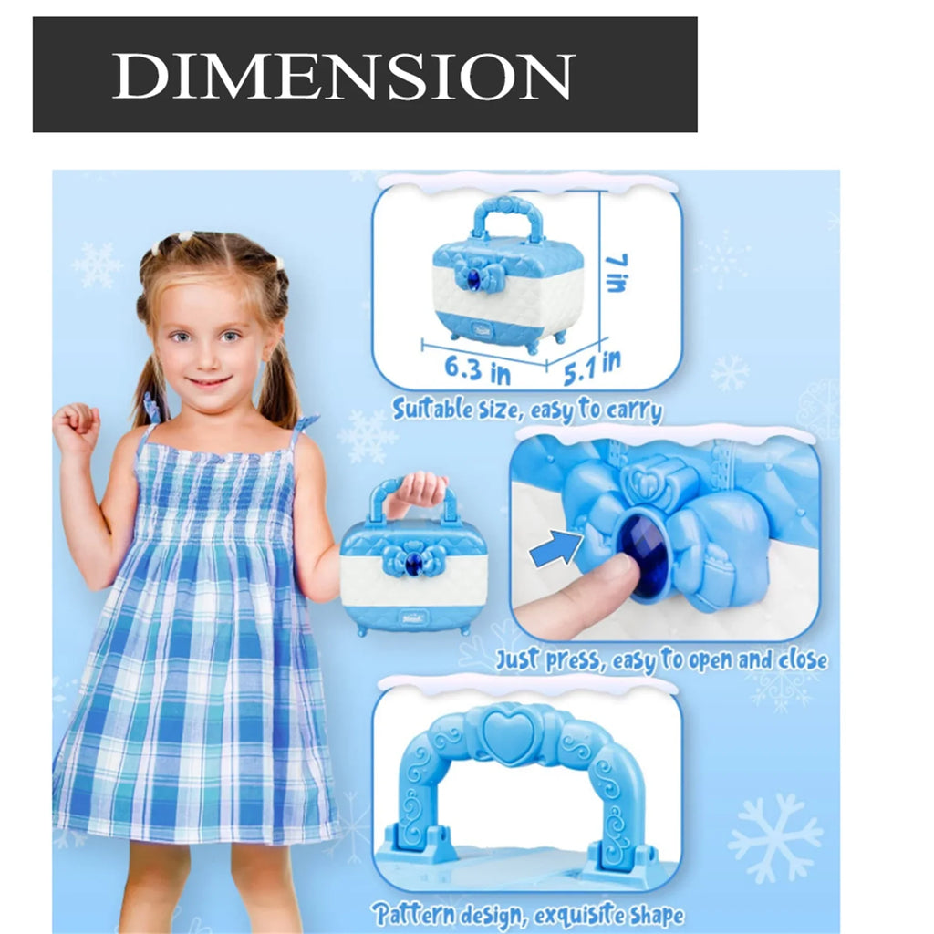 Kids Makeup Kit for Girl, Frozen Theme Real Play Make Up Toy