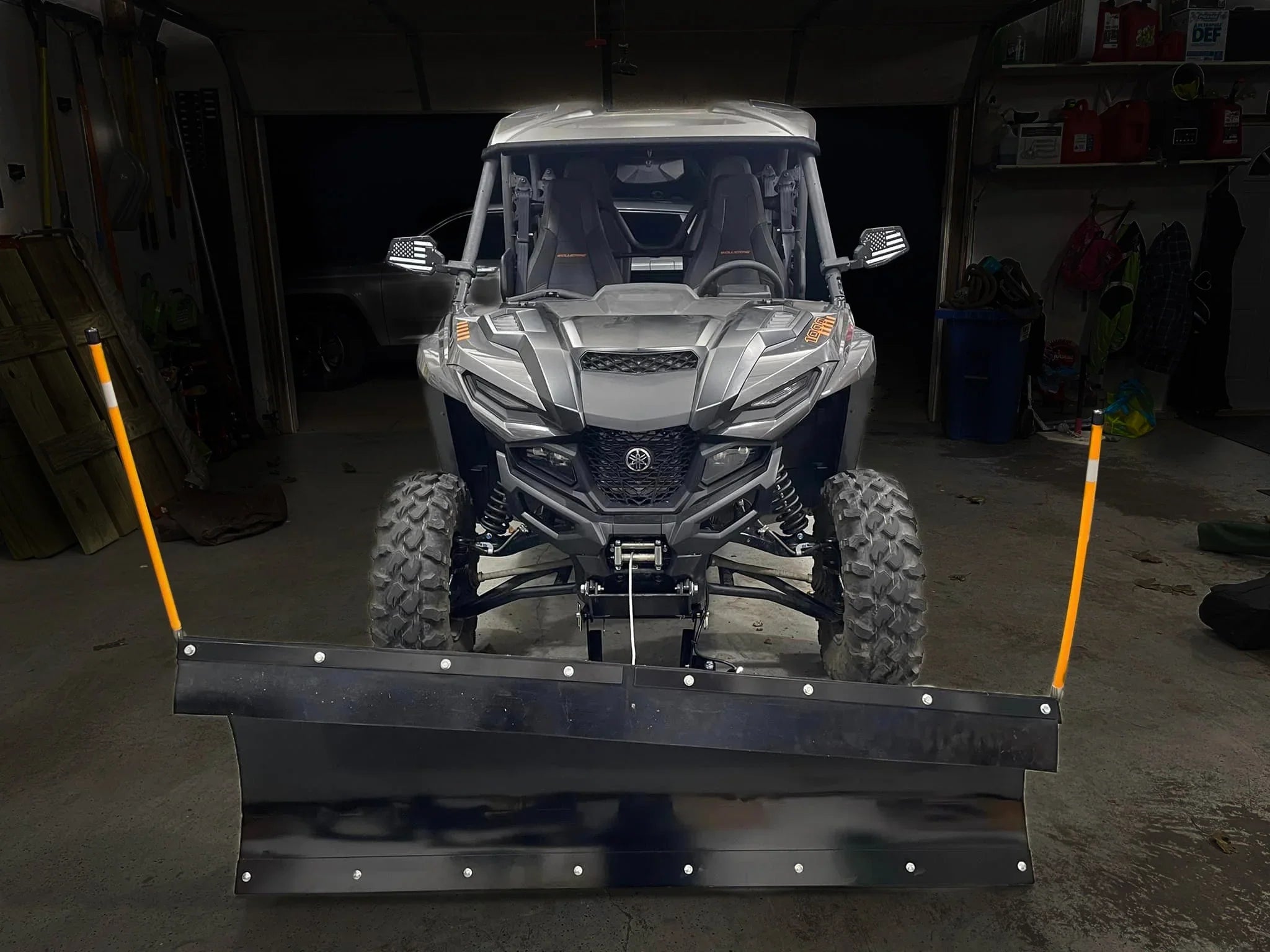 72 inch DENALI Pro UTV Sizenow Plow Kit in BLACK - 2008-2013 Kawasaki Teryx (2-seater)