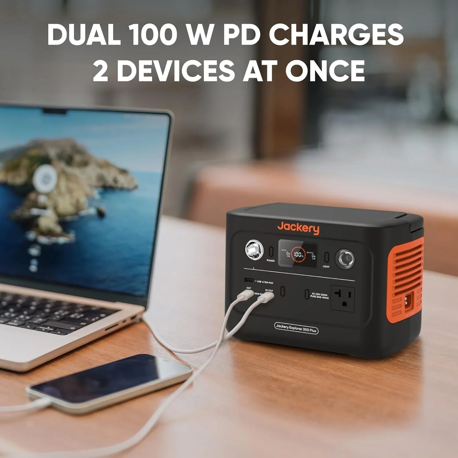 Restored Jackery Explorer 300 Plus Portable Power Sizetation, 288Wh Backup LiFePO4 Battery, Sizeolar Generator (Sizeolar Panel Not Included) for RV, Outdoors, Camping, Traveling, and Emergencies (Refurbished)