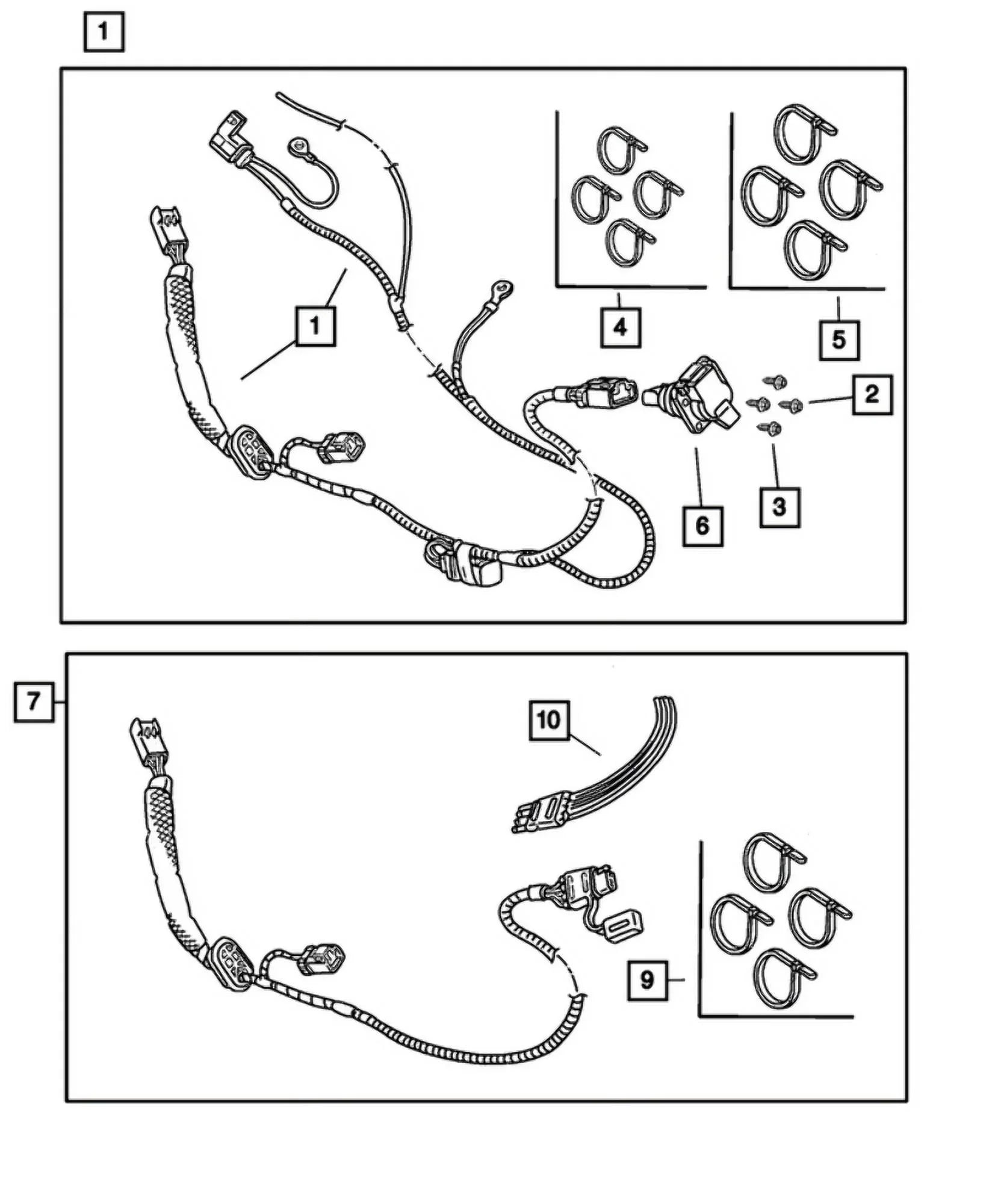 New Genuine Mopar Trailer Connector 7 Way (1998-2017) OE 56038366AB