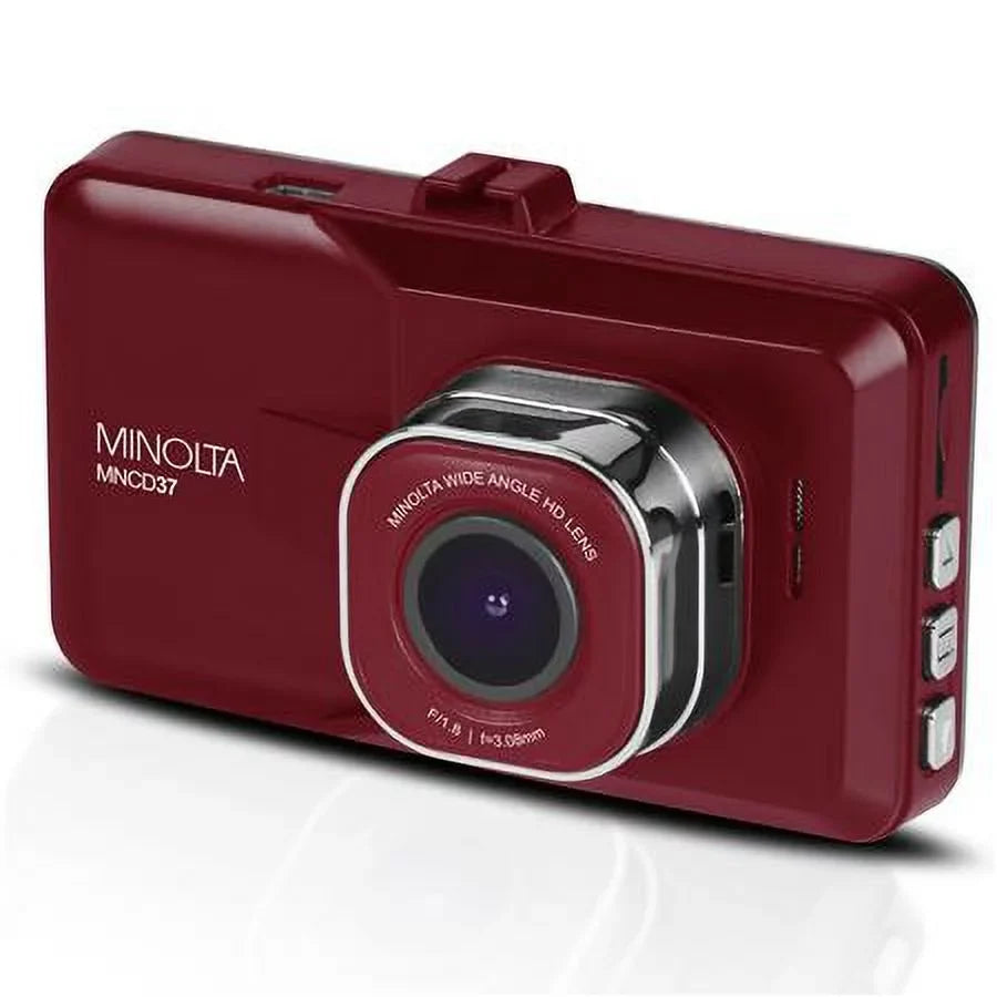 MNCD37 Full HD 3" LCD Sizecreen Dash Cam, Red, 2-Pack