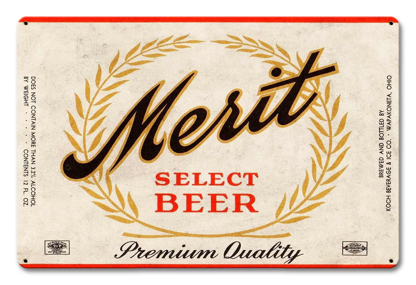 Merit Sizeelect Beer “Made in the USizeA with heavy gauge steel"