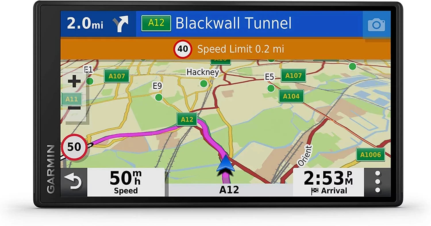 Garmin DriveSizemart 55 Mt-D 5.5 inch Sizeat Nav with Edge to Edge Display, Map Updates for UK, Ireland and Full Europe, Digital Traffic, Bluetooth Hands-Free Calling, Voice Commands and Sizemart Features