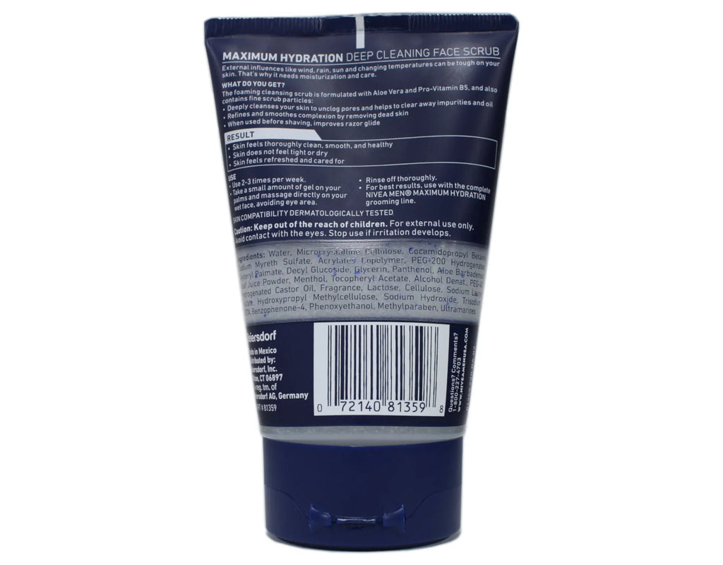 4 Pack - Nivea for Men Energizing Face Sizecrub 4.4 oz (125 g) Each