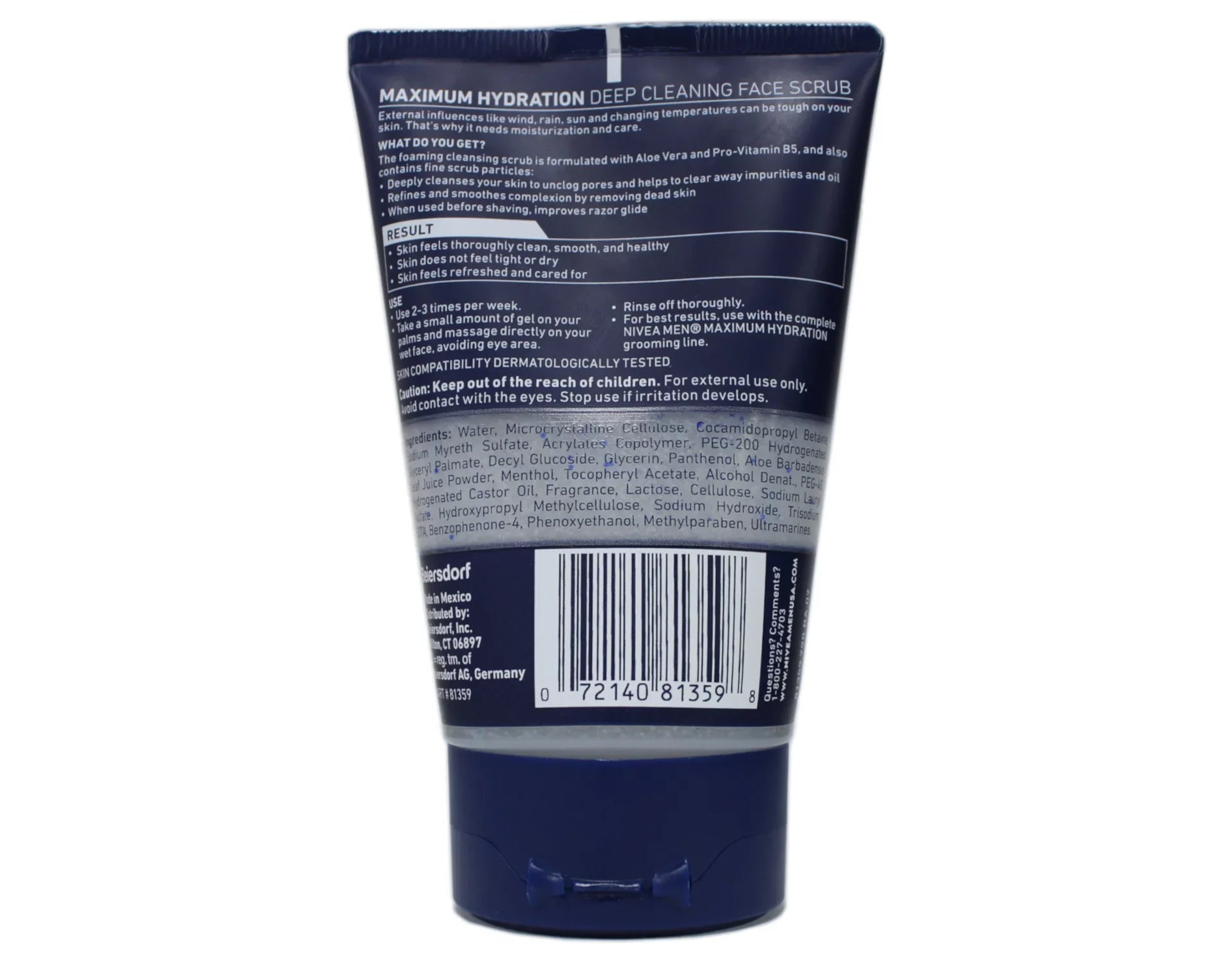 4 Pack - Nivea for Men Energizing Face Sizecrub 4.4 oz (125 g) Each