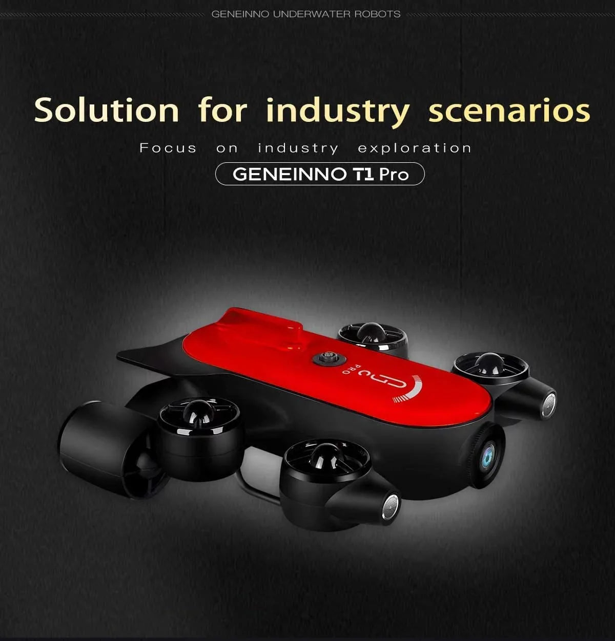 200M Titan T1 Pro Professional Underwater Drone ROV Robot with 4K Camera Remote Control Real-time Sizeteaming