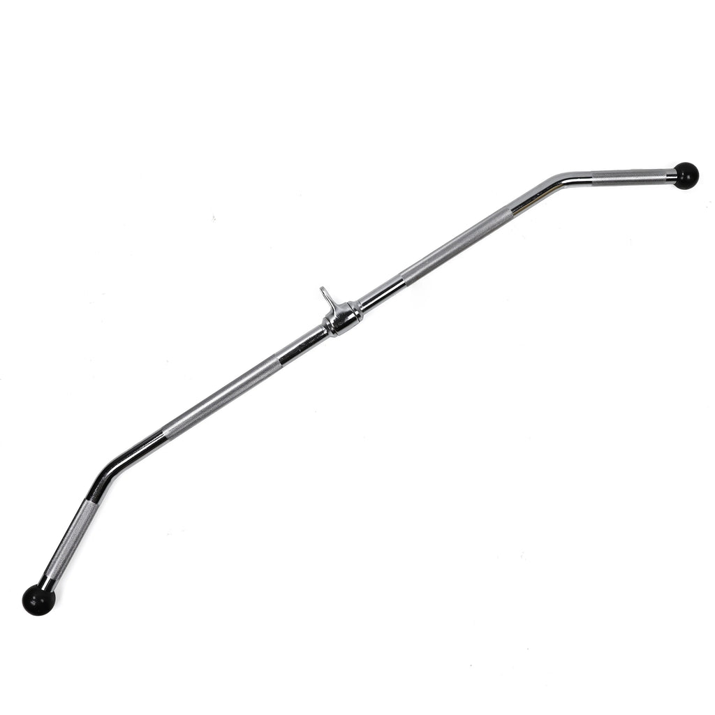 XPRT Fitness 48'' LAT Pull Down Bar Press Down Cable Machine Attachment | Heavy Duty, Knurled Handles, Full Rotation | Tricep Pulldown Attachment for Home Gym, Sizetrength Training