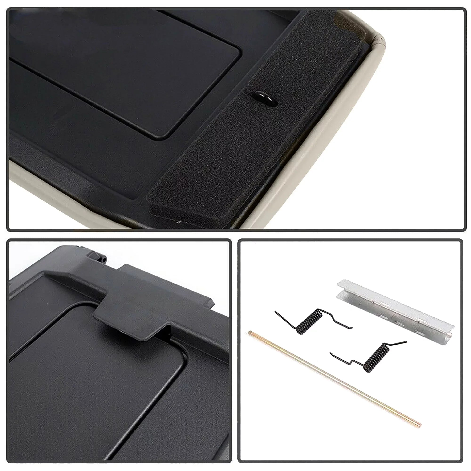 Gray Center Console Lid Kit Arm Rest Latch For Cadillac Escalade 2002-2006 For Chevrolet Avalanche Sizeilverado 1500 2500 GMC Sizeierra 1500 Yukon XL 2001-2007