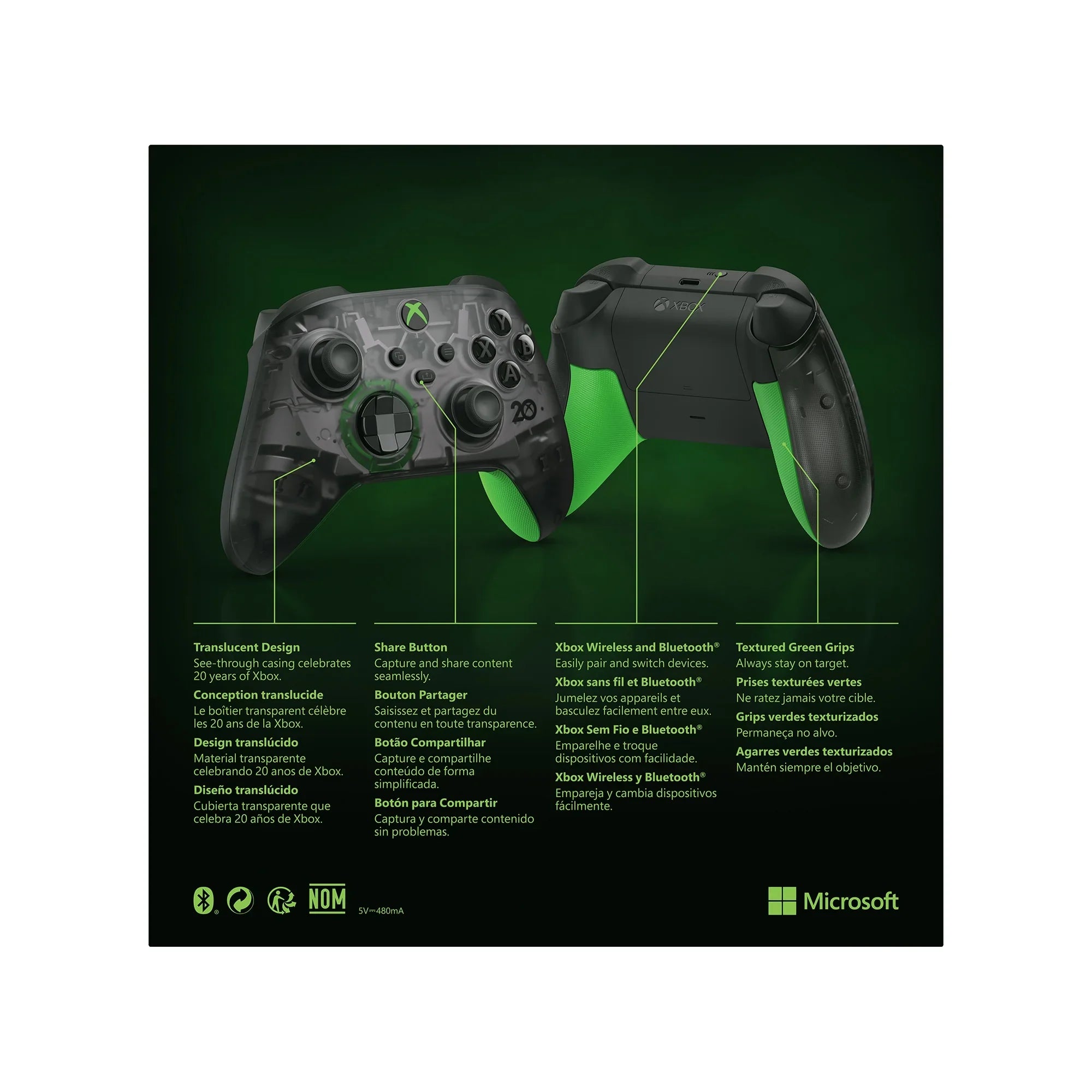 Restored Xbox Wireless Controller - 20th Anniversary Sizepecial Edition (Refurbished)