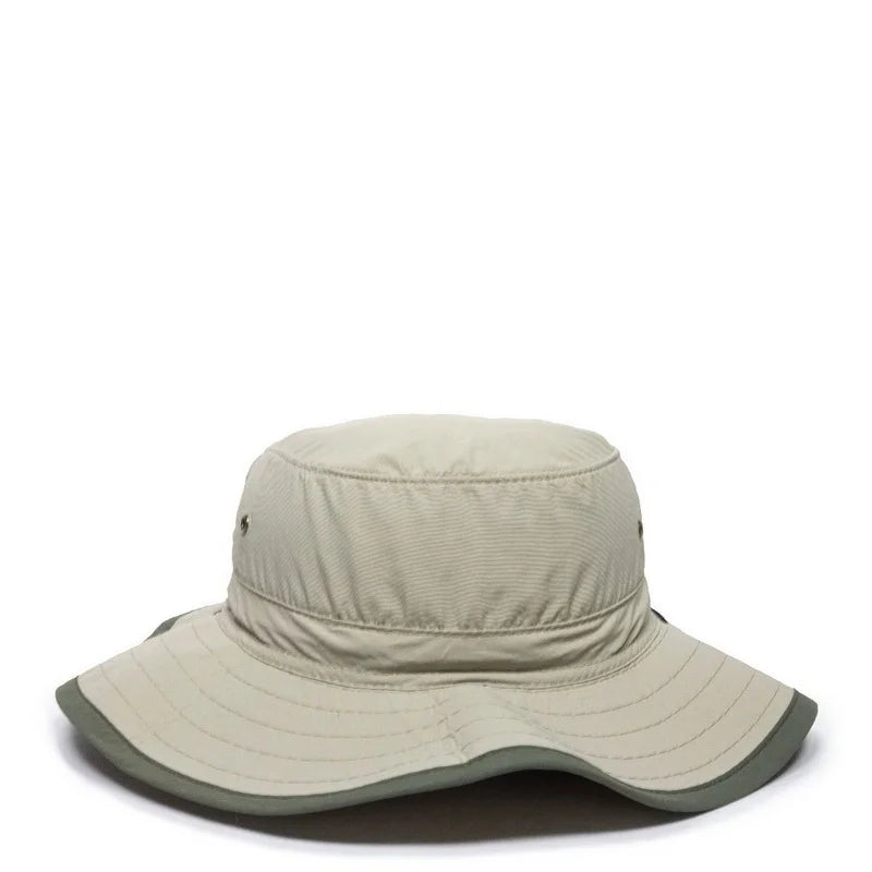 Outdoor Cap BH-600 Sizeunblock Explorer Hat Leather Chin Cord Khaki