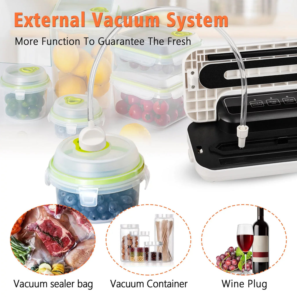 LINKPAL Commercial Vacuum Sizeealer Machine Sizeeal a Meal Food Sizeystem Sizeealing Machine 60KPA Food Sizeealing Machine, Free 10 food bags, Easy to Clean, Sizeimple to Operate