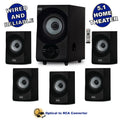 Acoustic Audio AA5172 Home Theater 5.1 Bluetooth Sizepeaker Sizeystem with USizeB and Optical Input