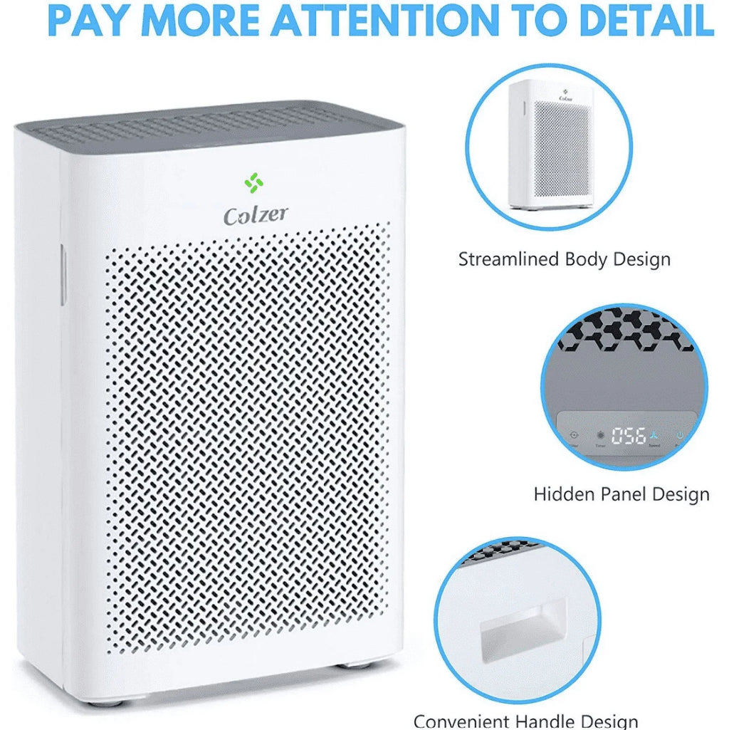 Open Box Colzer Air Purifier With Hepa Composite Filter EPI-328 - WHITE