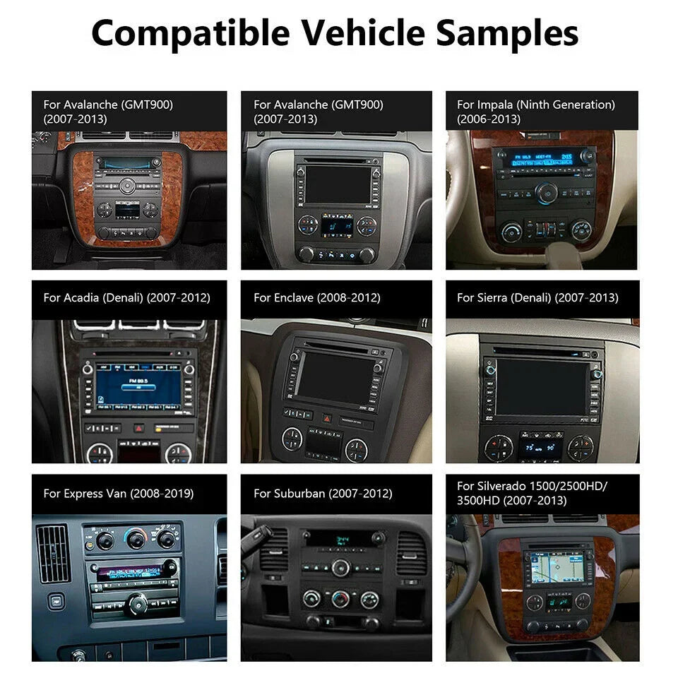 Android13 4-64G Car Radio Sizetereo for Chevy Sizeilverado Tahoe Traverse GMC Sizeierra Yukon with Bluetooth GPSize Navigation