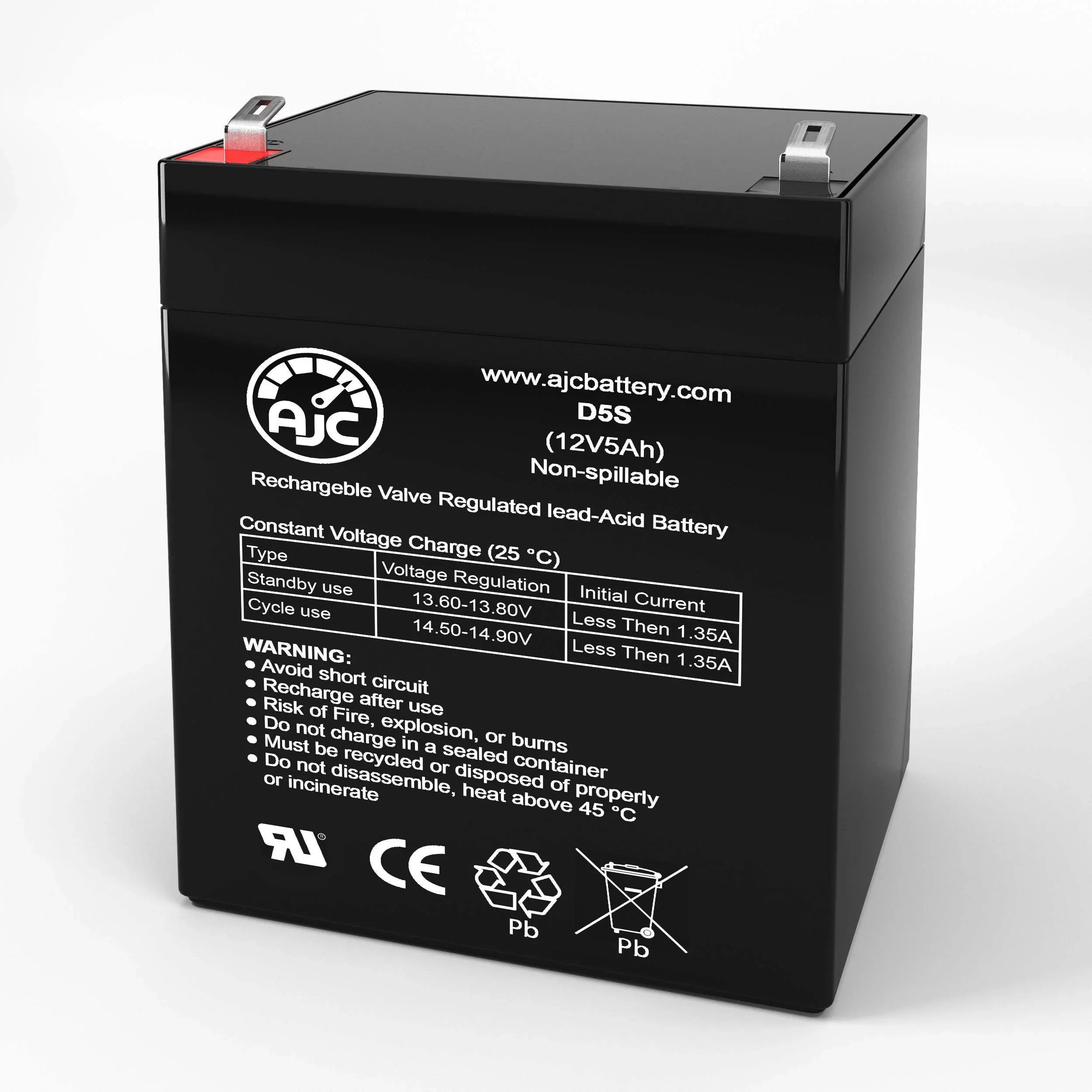 AJC Battery Compatible with Precor Recumbent Bike C846 12V 5Ah Fitness Equipment Replacement Battery
