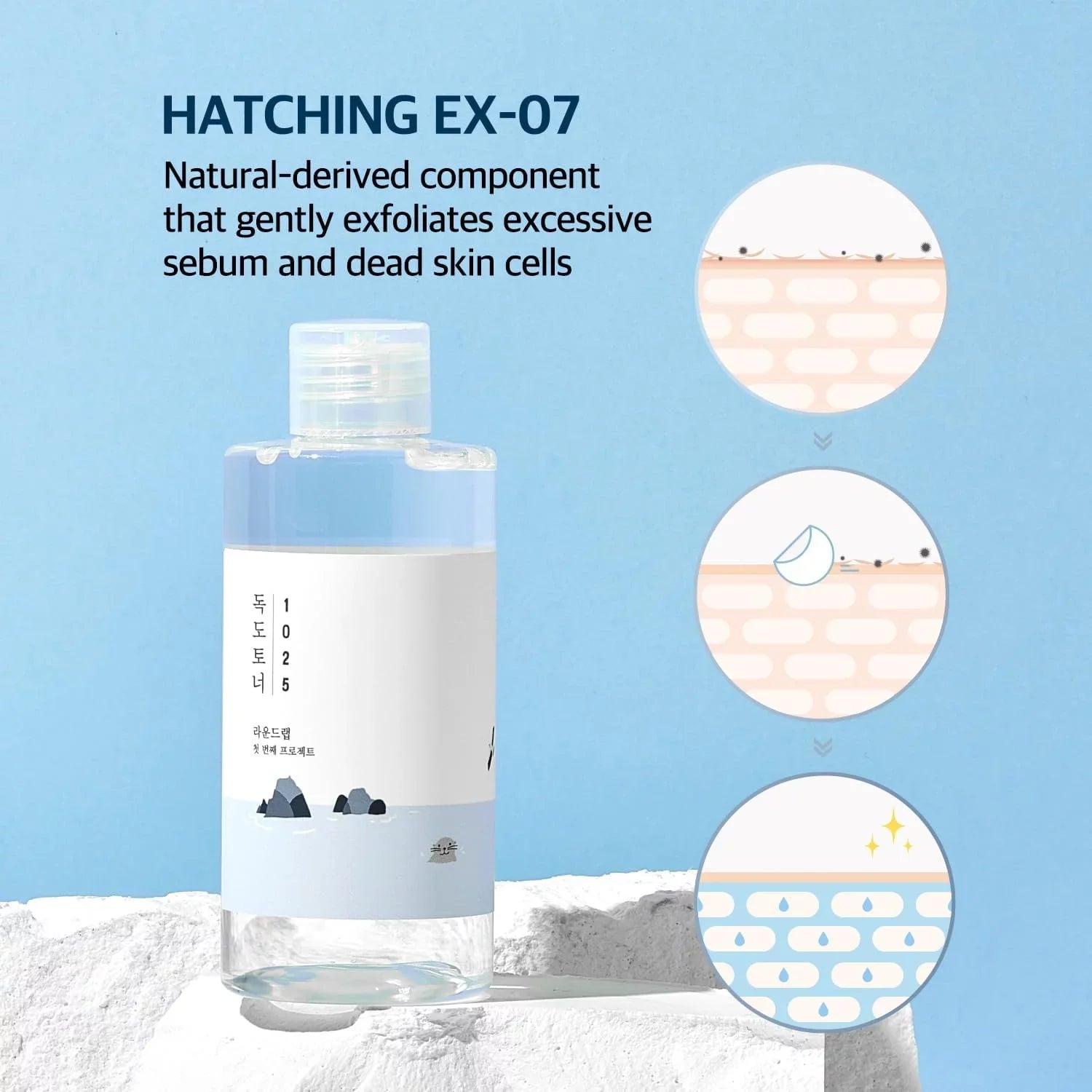 Dokdo Toner/Exfoliating, Hydrating, Watery Type Toner (500Ml)
