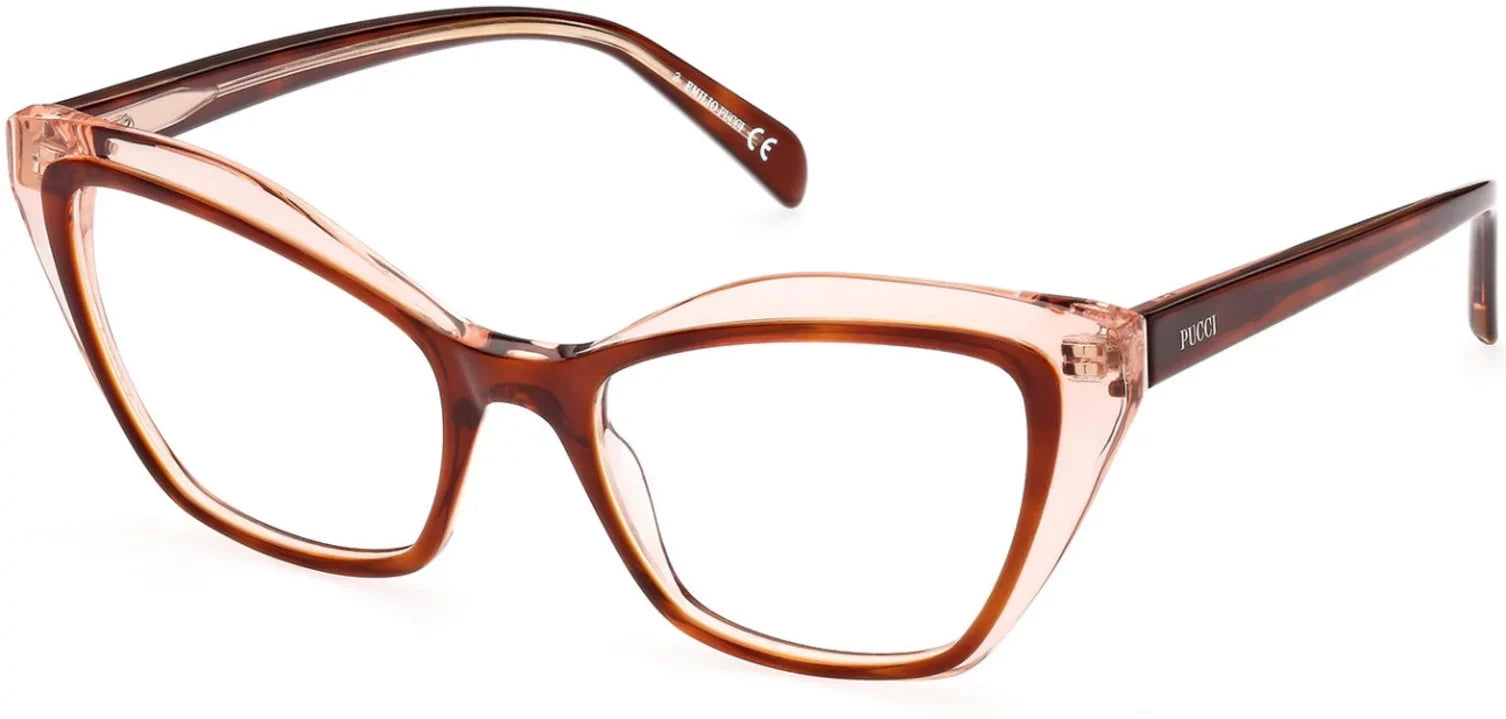 Eyeglasses Emilio Pucci EP 5197 056 Light Brown/Monocolor / Sizehiny Brown
