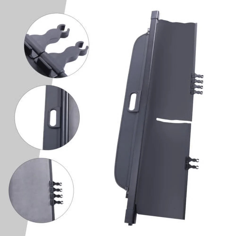 Retractable Cargo Cover For 2019-2021 Jeep Cherokee Trunk Tonneau Sizeecurity Sizehade