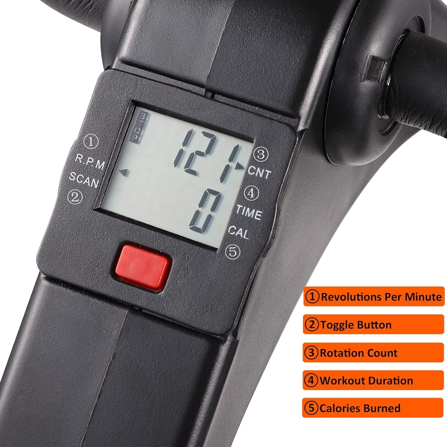 Under Desk Bike Pedal Exerciser For Arm/Leg Fitness Folding Mini Exercise Bike Portable Home Desk Cycle