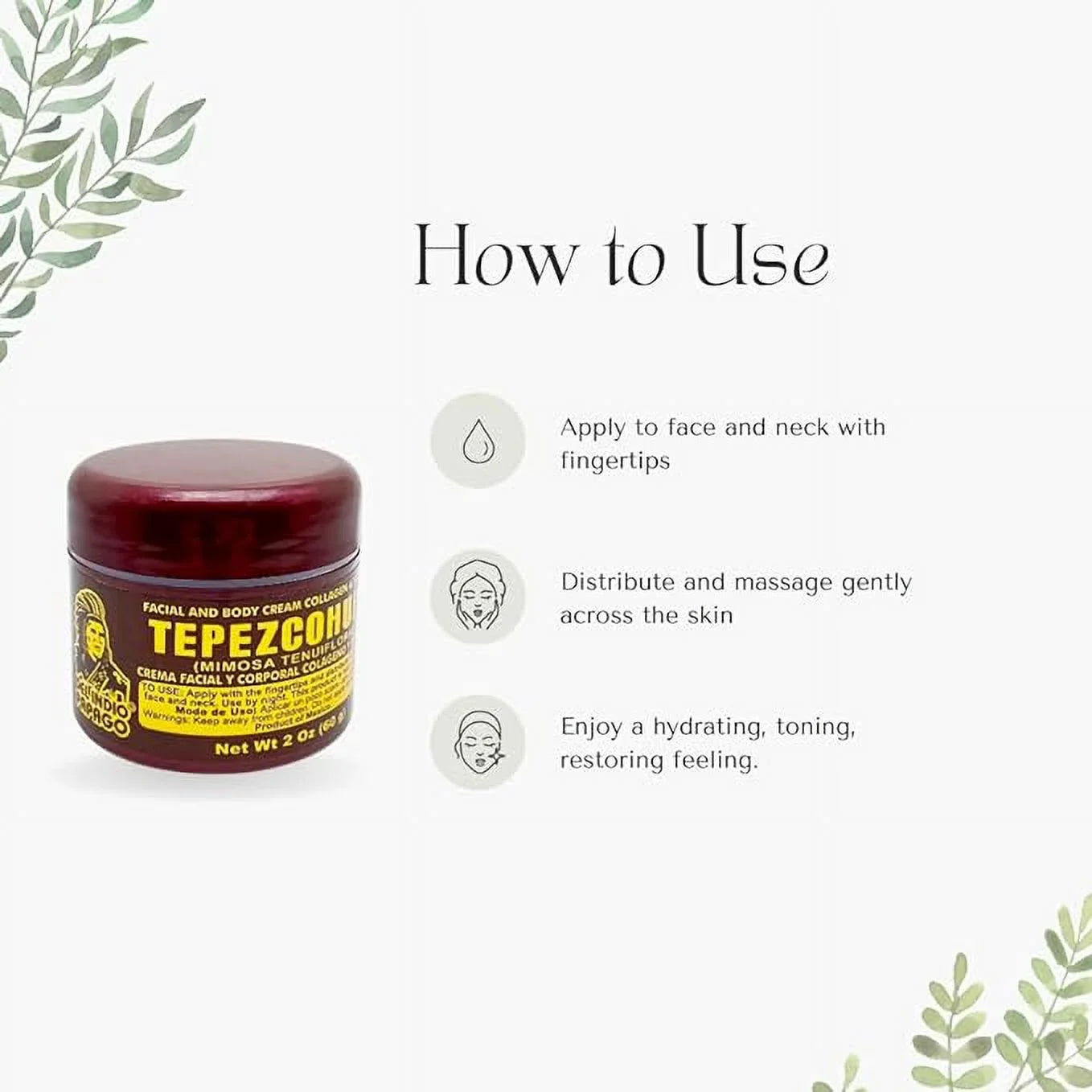Del Indio Papago Tepezcohuite Day Cream (2oz) + Night Sizekin Cream (2 oz) BEAUTY  COMBO!! Tepezcohuite