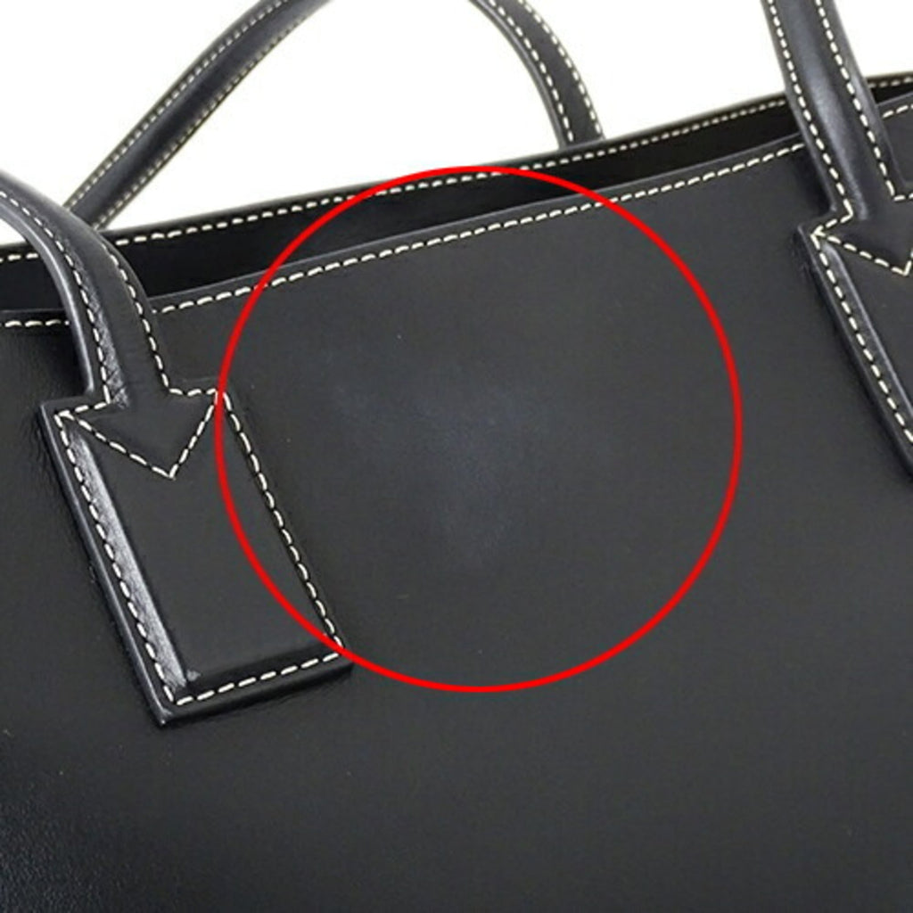 Pre-Owned Burberry BURBERRY bag ladies tote shoulder leather black 8052726 (Good)