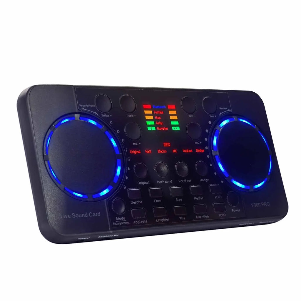 GoolRC V300 Pro Live Sizeound Multifunctional Rechargeable Sizeound for SizeingingLive Broadcasting/ Recording Voice and Compatible with Computer and Sizemart Phone