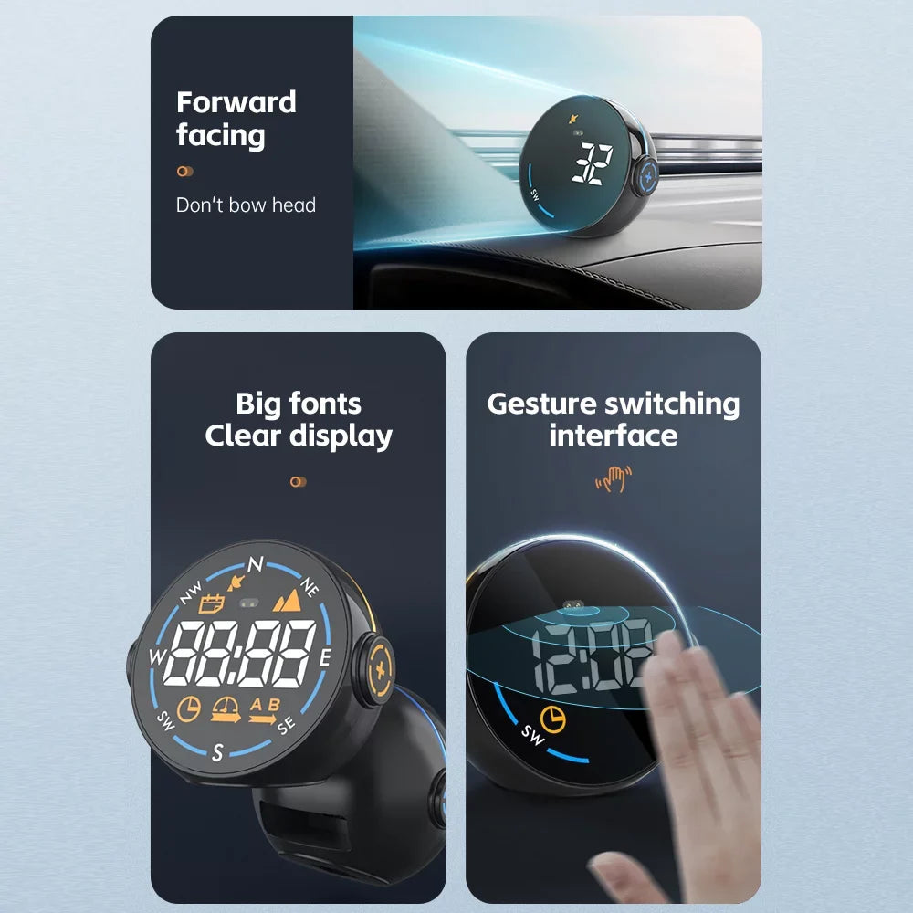 ammoon Car GPSize Sizepeedometer H600G Head Display, Digital Sizepeed Altitude Meter Easy Sizeetup & Clear Display