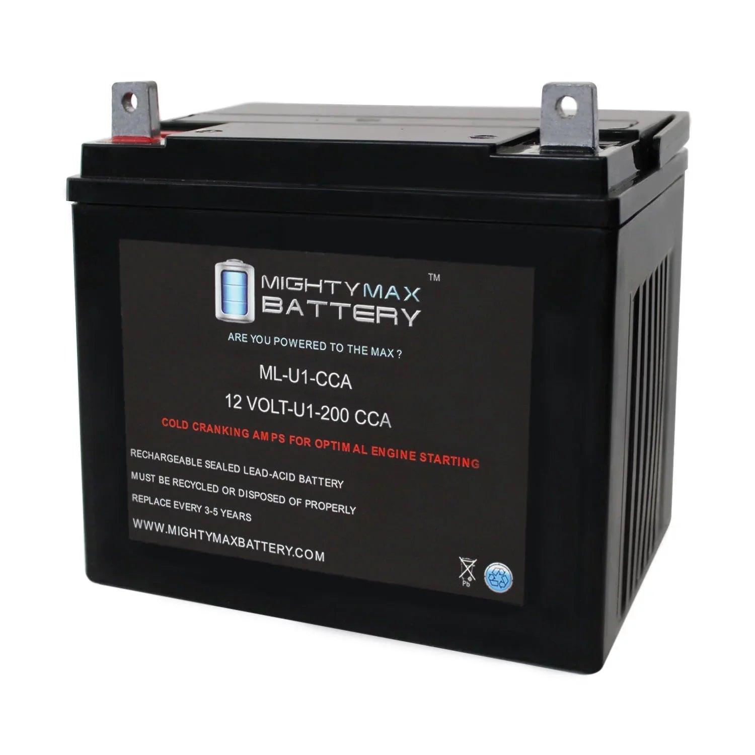 ML-U1 12V 200CCA Battery for Bobcat Fastcat Pro 942407H 0Turn Mower