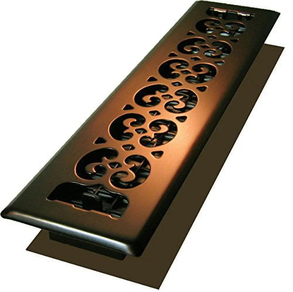 Decor Grates SizePH214-RB Floor Register, 2x14, Rubbed Bronze Finish
