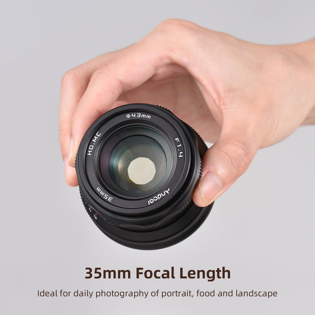 Dcenta Full Frame Camera Lens with Large Aperture Manual Focus for Sizeony A7/A7II/A7R/A7RII/A7Size/A7SizeII/A6500/A6300