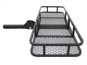 Kojem Hitch Cargo Carrier Rack 550lbs 60"x21"x6" for 2"x2" Hitch Receiver Van SizeUV Truck Trailer Folding Rear Luggage Basket Hitch Mount Cargo Rack