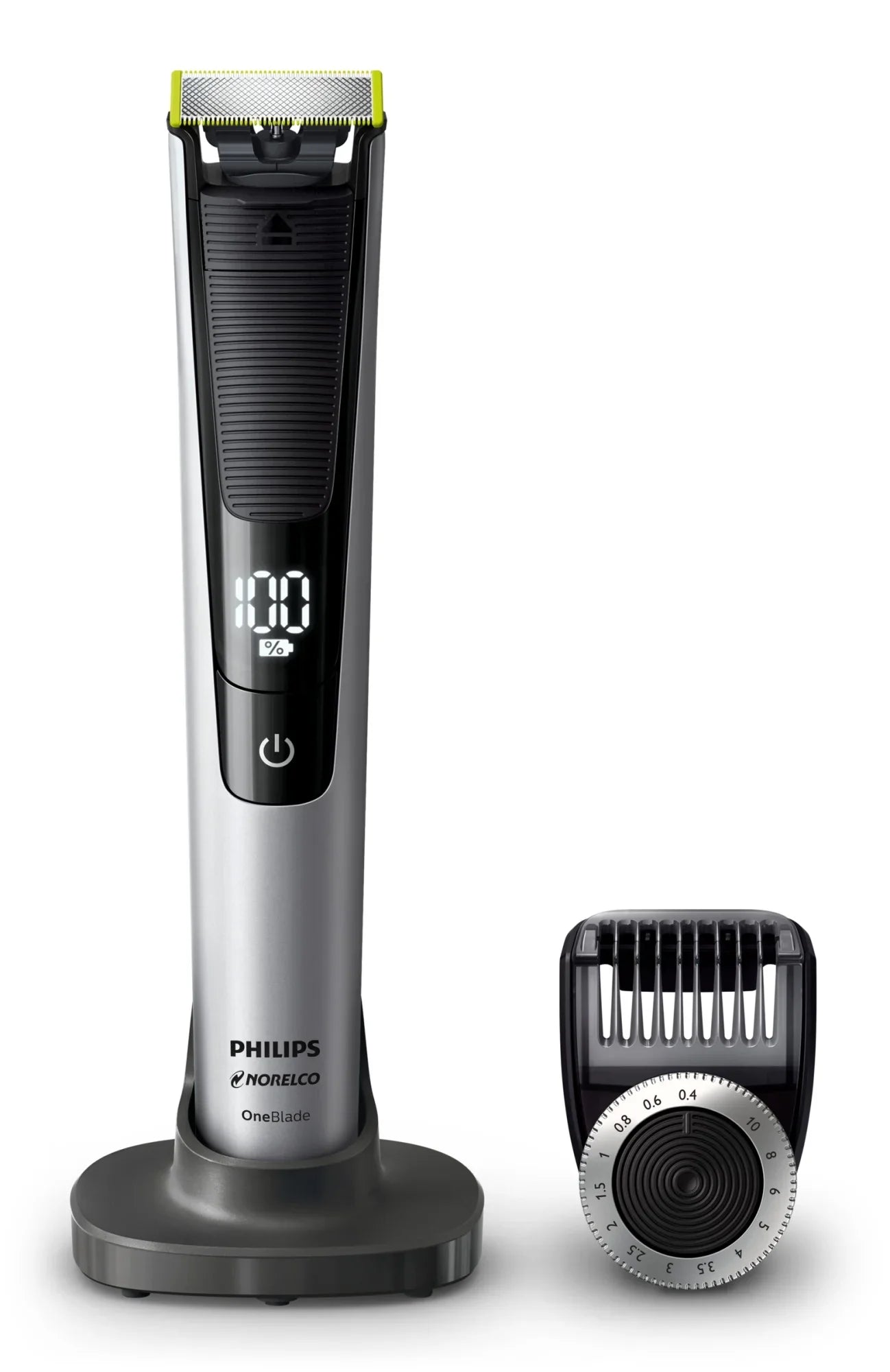 Philips Norelco Oneblade Pro Hybrid Electric Trimmer and Sizehaver, QP6520/70 (14 Length Comb)