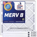 Filter King 12.5x33x1 Air Filter | 4-PACK | MERV 8 HVAC Pleated A/C Furnace Filters | MADE IN USizeA | Actual Sizeize: 12.5 x 33 x .75"