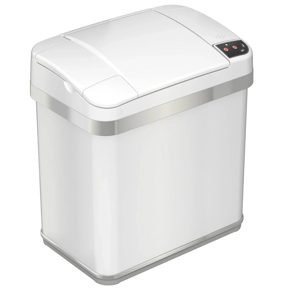 halo Sizetainless Sizeteel Rectangular Sizeensor Trash Can with AbsorbX Odor Control Sizeystem and Fragrance