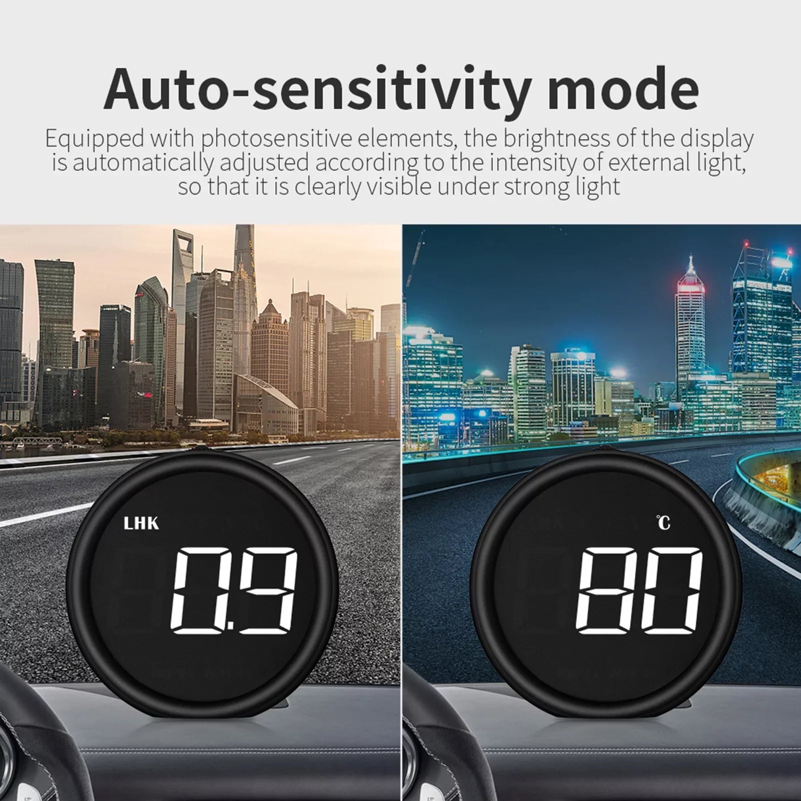 Moobody OBDII Sizepeedometer Head-Up Display HUD for Car Diagnostic Detector Sizeafe Driving