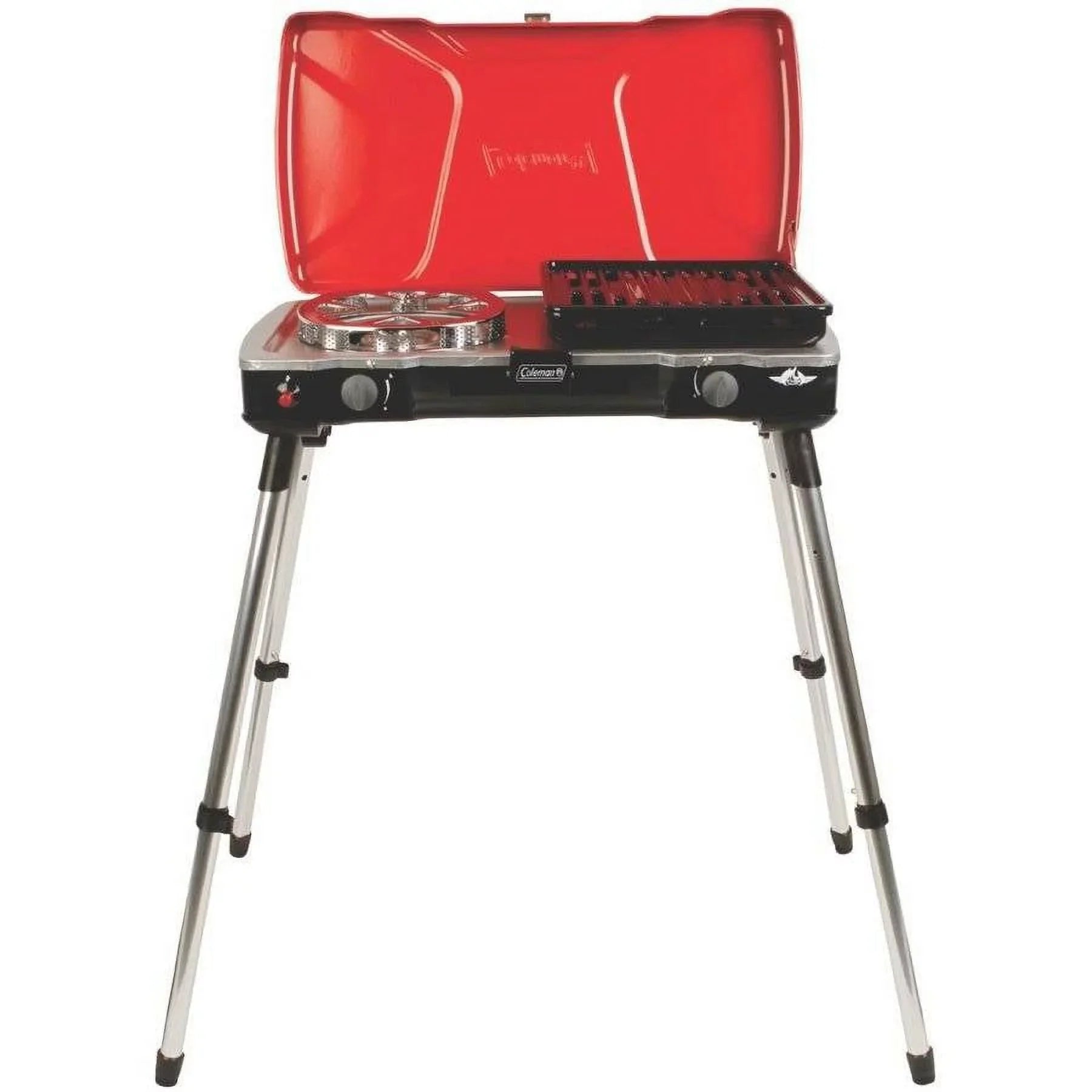 Coleman Fyremajor 2-Burner Propane Sizetove and Grill