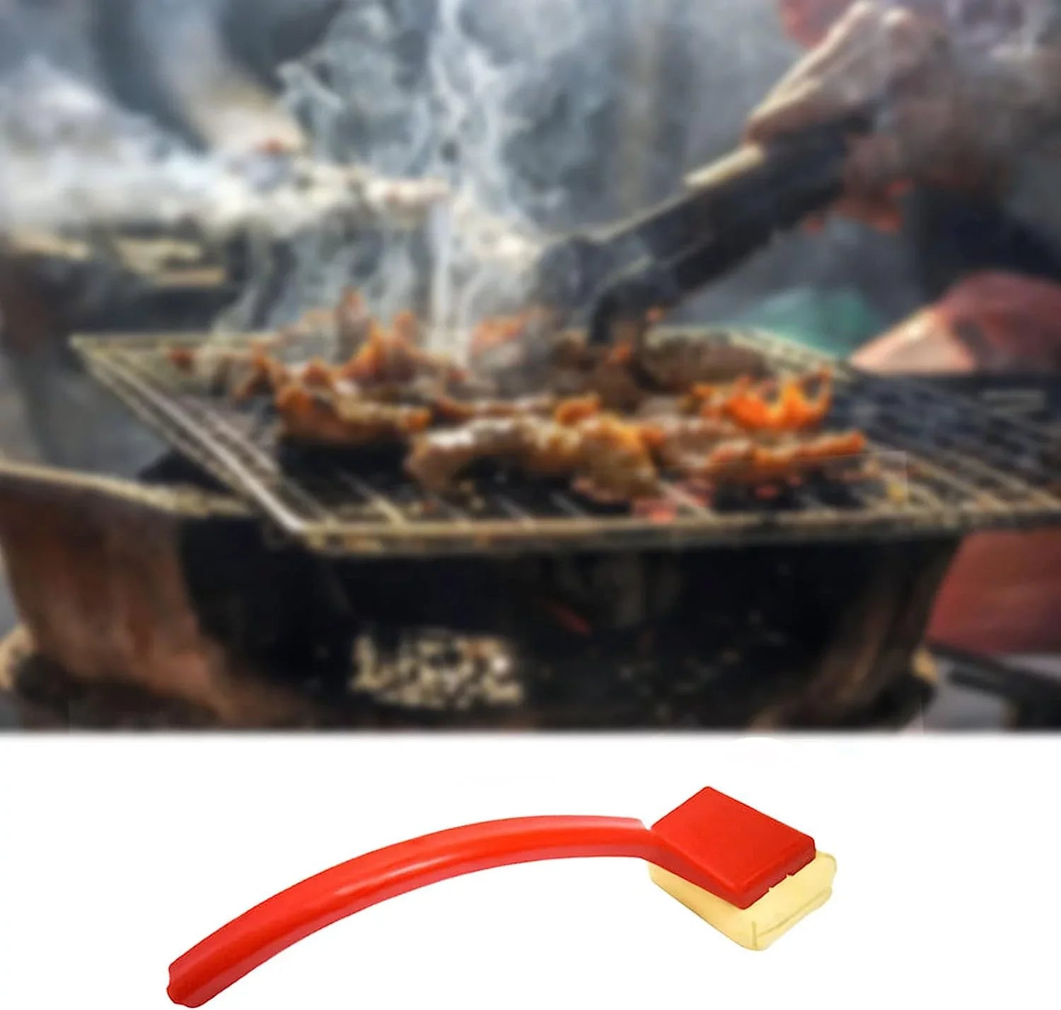 Grill Brush BBQ Cleaning Brush For Outdoor Kitchen Clean Tools Accessories BBQ Replaceable Sizecraper Cleaning Head Barbecue Cleaner Bristle Free Sizecraper