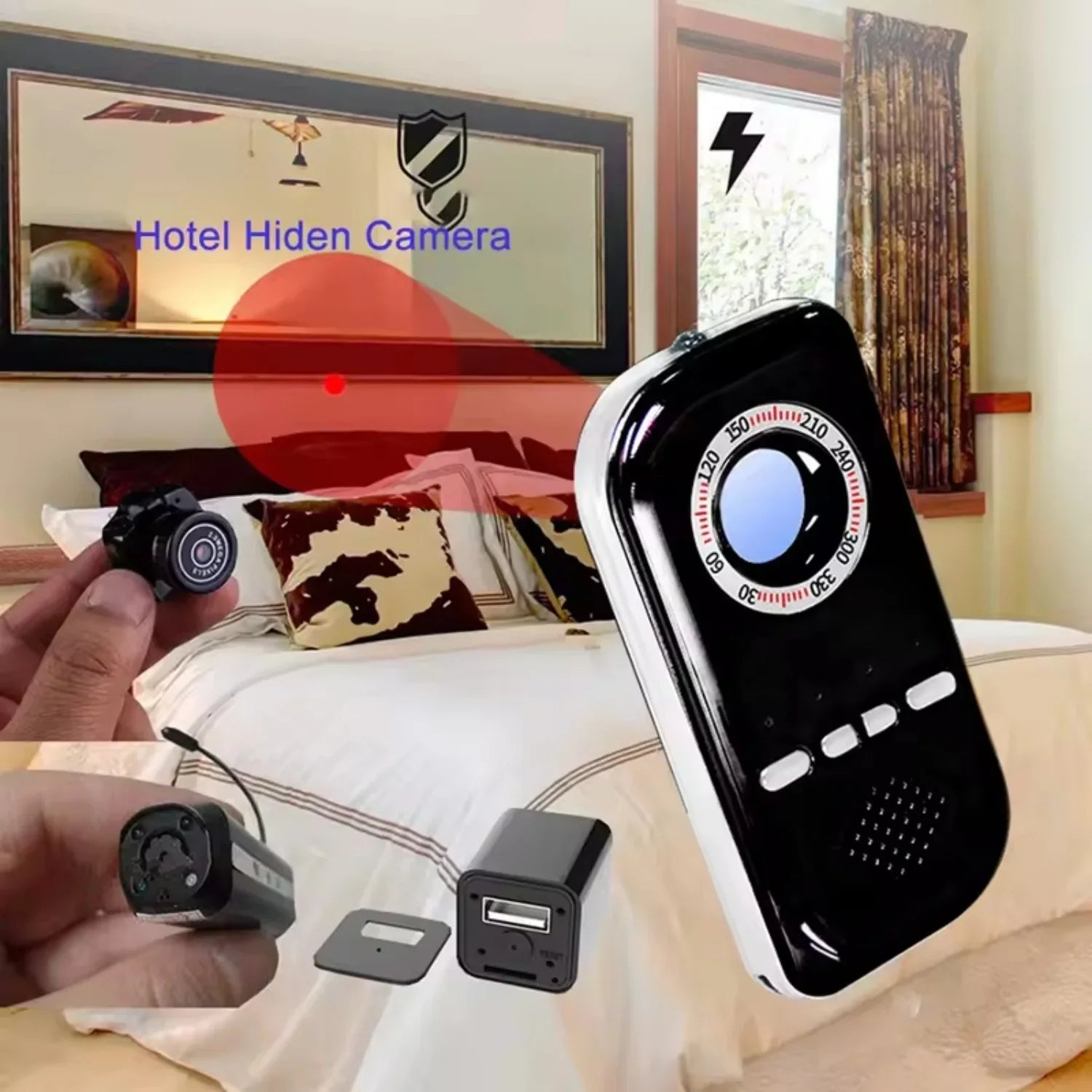 RUseeN K300 Wireless Anti-theft GPSize Anti Sizepy Hidden Camera Phone Sizeignal Detector