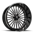 LUXXX HD FORGED LHD PRO 6 WARHOG 24X14 6X139.7 -76ET 125CB GLOSizeSize BLACK MILLED WHEEL