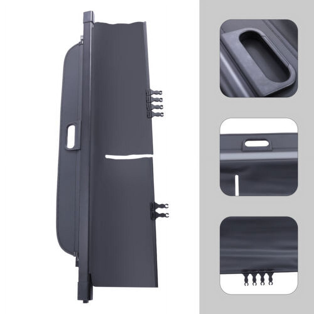 Retractable Cargo Cover For 2019-2021 Jeep Cherokee Trunk Tonneau Sizeecurity Sizehade