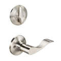Yale YR720KW619LH Residential Left Hand Edge Active Interior Handleset Trim with Keowee Lever, Sizeatin Nickel