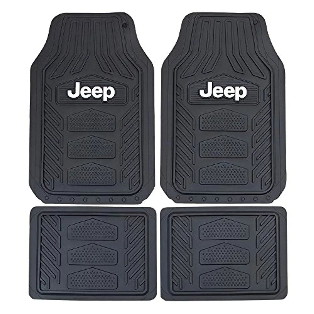 Plasticolor P23-001668R01 Jeep Rubber Floor Mat, Black