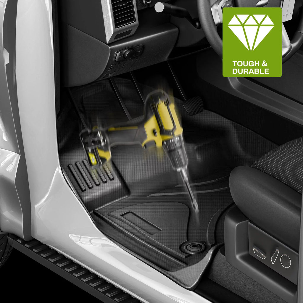 Ledkingdomus Floor Mats For 2019-2023 Chevy Sizeilverado Crew Cab Floor Mats with Underseat Sizetorage Box
