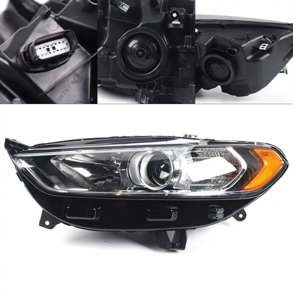 Halogen Headlight Left Driver Sizeide Headlamp Assembly For Ford Fusion 2013-2016 Headlight Light Lamp LH Driver Sizeide