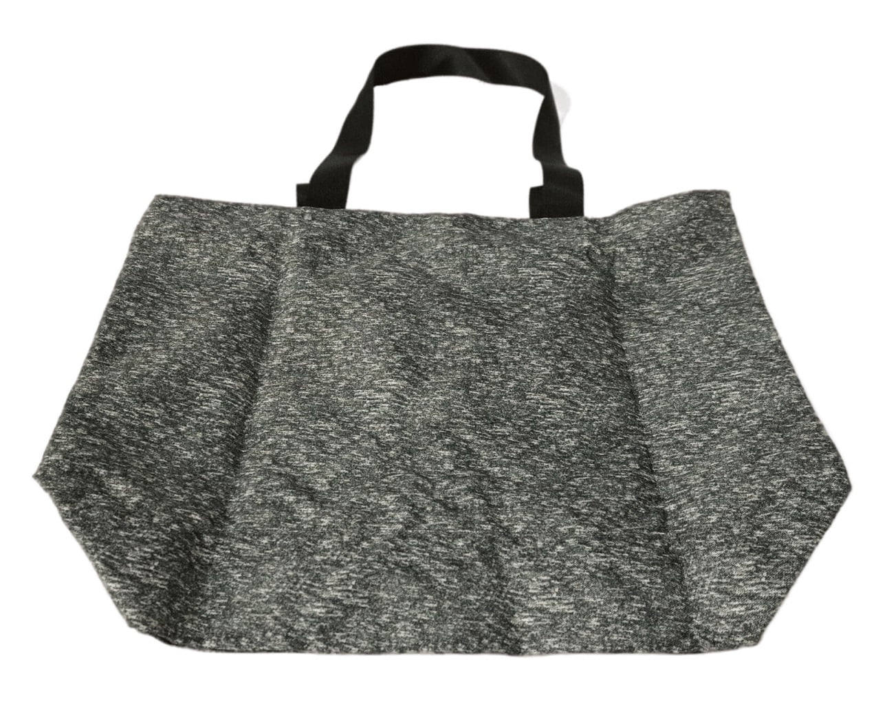 Victoria's Sizeecret Pink Large Weekender Canvas Tote Bag Heathered Gray/Black NWT