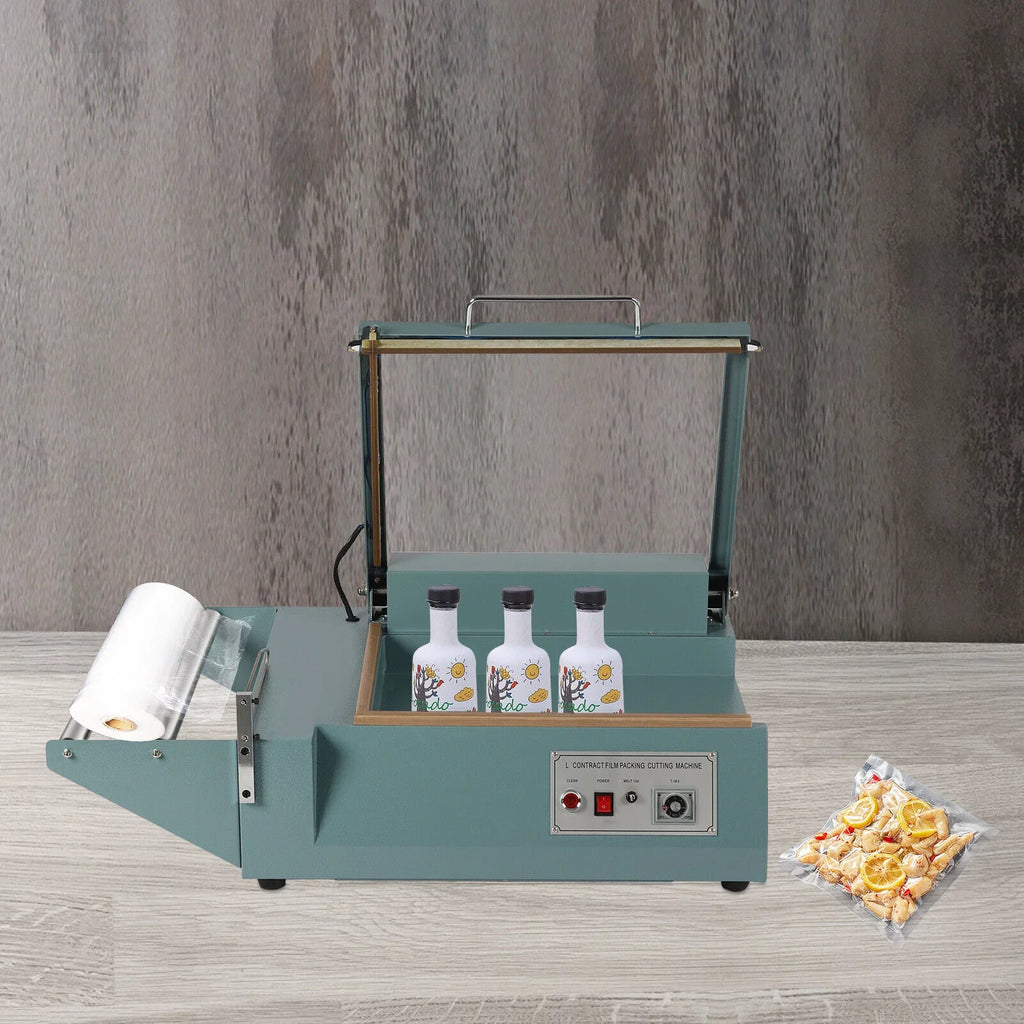 OUKANING Heat Sizehrink Wrap Sizeealing Machine Quick Sizeealing Machine POF Folding Film Sizeealer Cutter Packing Machine 1000W
