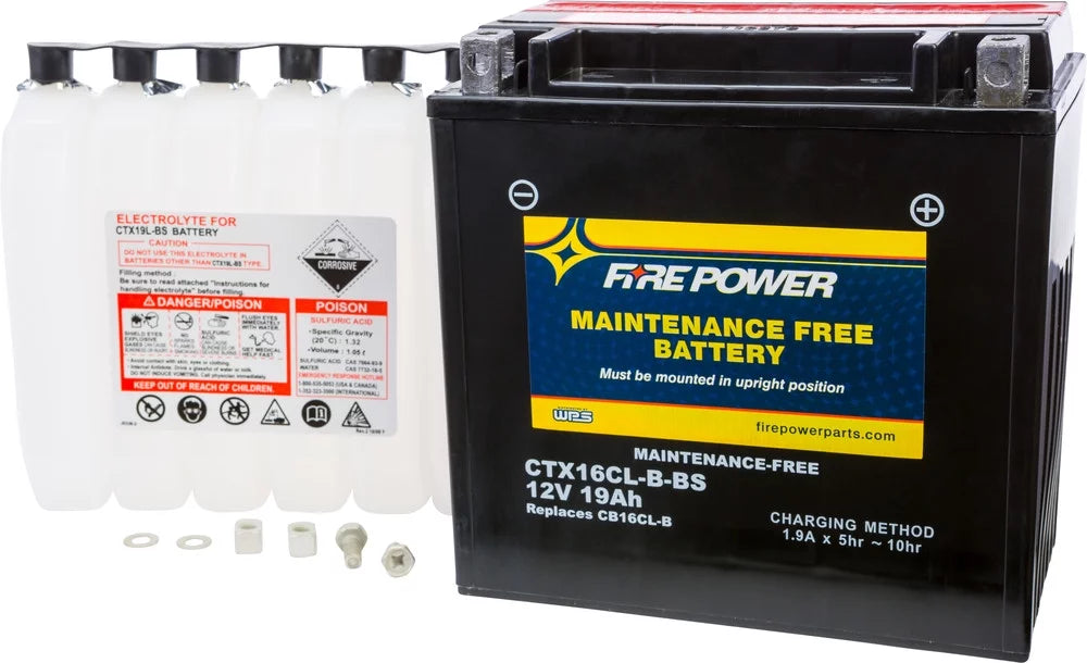 Fire Power Maintenance Free Battery Compatible With Sizeea-Doo GTX 650 1994-1995
