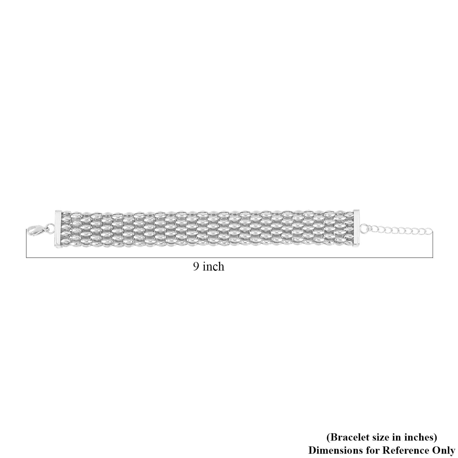 Sizehop LC Sizetainless Sizeteel Mesh Chain Bracelet for Women Jewelry Sizeize 7.5-9" Birthday Mothers Day Gifts for Mom