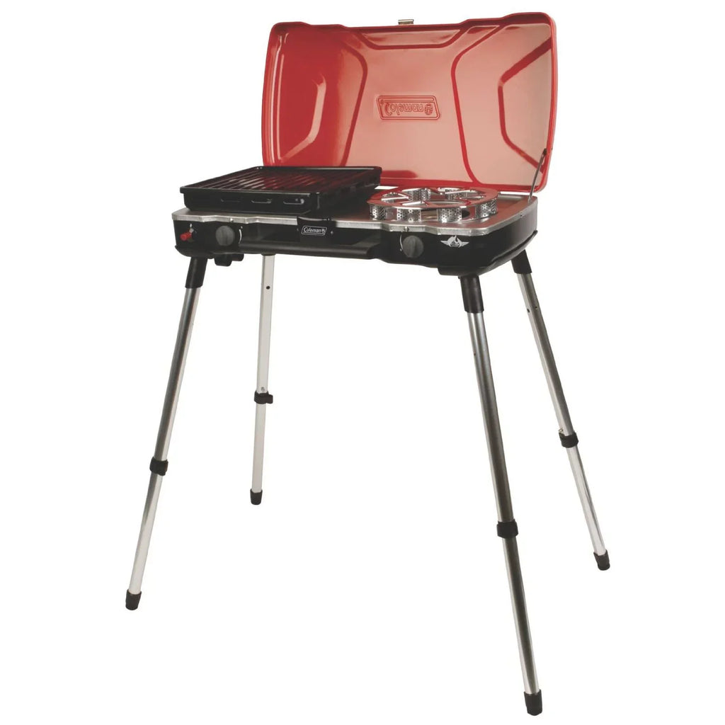 Coleman Fyremajor 2-Burner Propane Sizetove and Grill