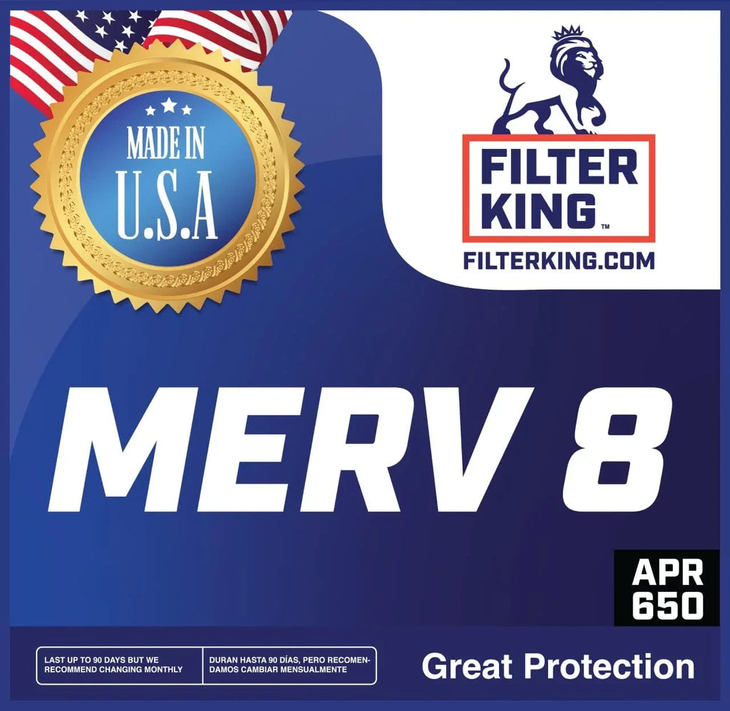 Filter King 28.5x15x1 Air Filter | 4-PACK | MERV 8 HVAC Pleated A/C Furnace Filters | MADE IN USizeA | Actual Sizeize: 28.5 x 15 x .75"
